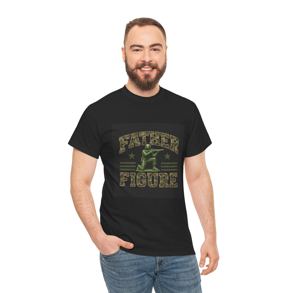 Father Figure Army Man T-Shirt – Military Dad Graphic Tee, Camo Toy Soldier Shirt, Father's Day Gift for Men, Patriotic Dad Apparel