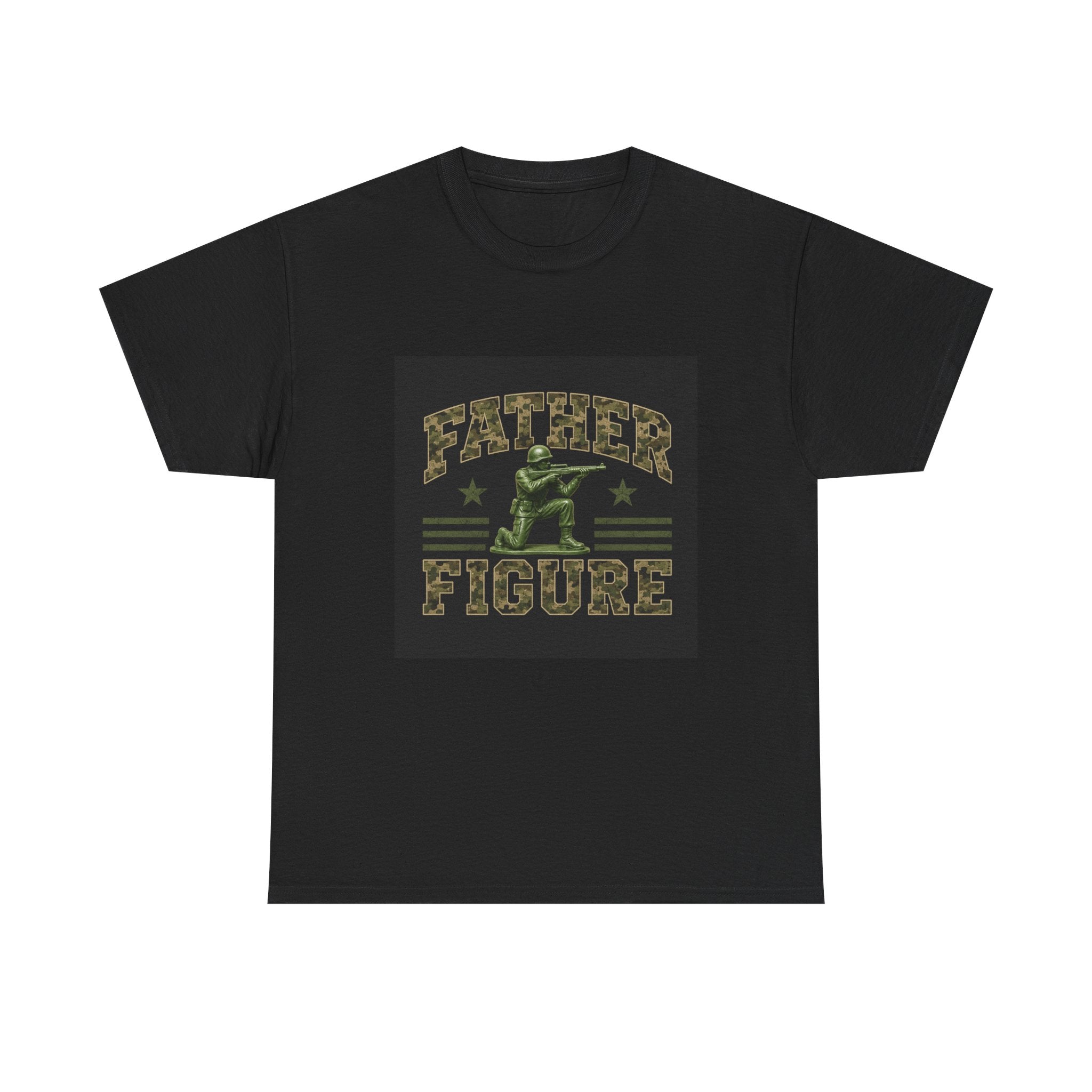 Father Figure Army Man T-Shirt – Military Dad Graphic Tee, Camo Toy Soldier Shirt, Father's Day Gift for Men, Patriotic Dad Apparel