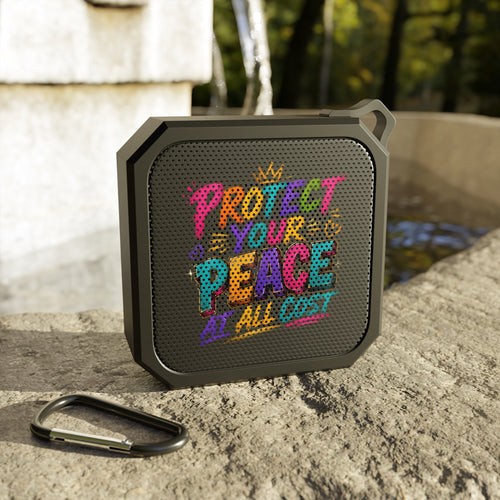 Bluetooth Speaker — "Protect Your Peace" Outdoor Portable Speaker