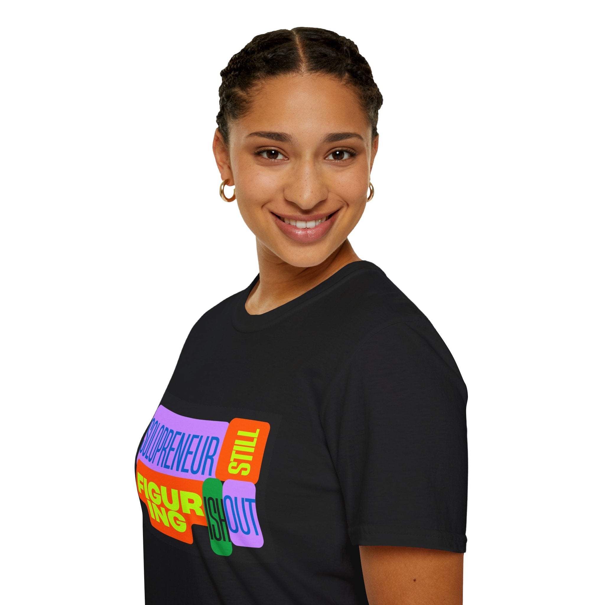 Solopreneur Still Figuring It Out T-Shirt – Funny Entrepreneur Graphic Tee, Small Business Owner Shirt, Startup Founder & Side Hustle Apparel