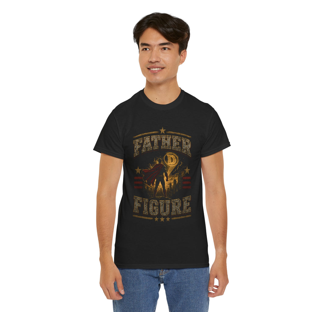 Father Figure Superhero T-Shirt – Dad Hero Graphic Tee, Father's Day Gift for Dad, Super Dad Comic Style Shirt for Fathers, Stepdads & Father Figures