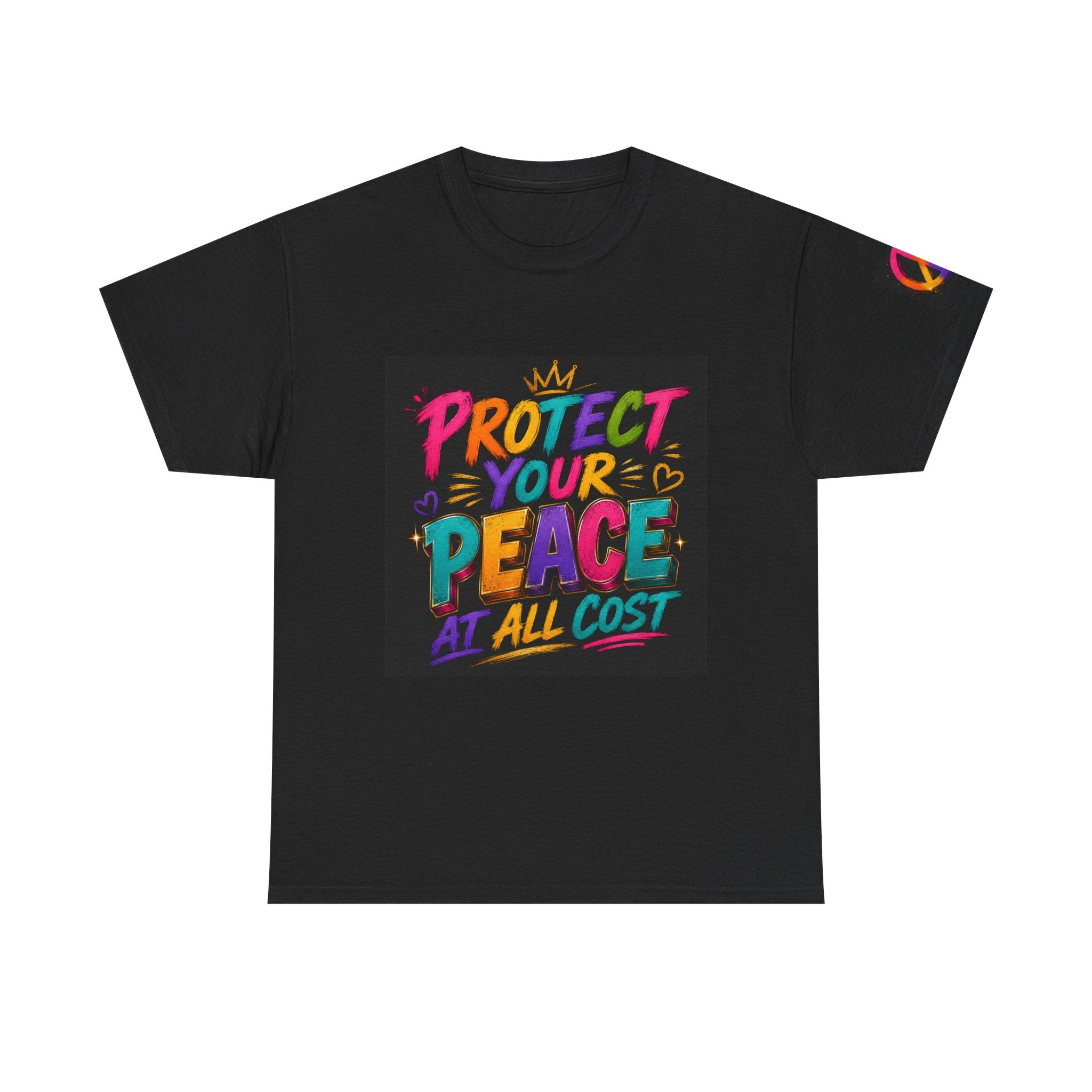 Protect Your Peace T-Shirt — Colorful Motivational Graphic Tee