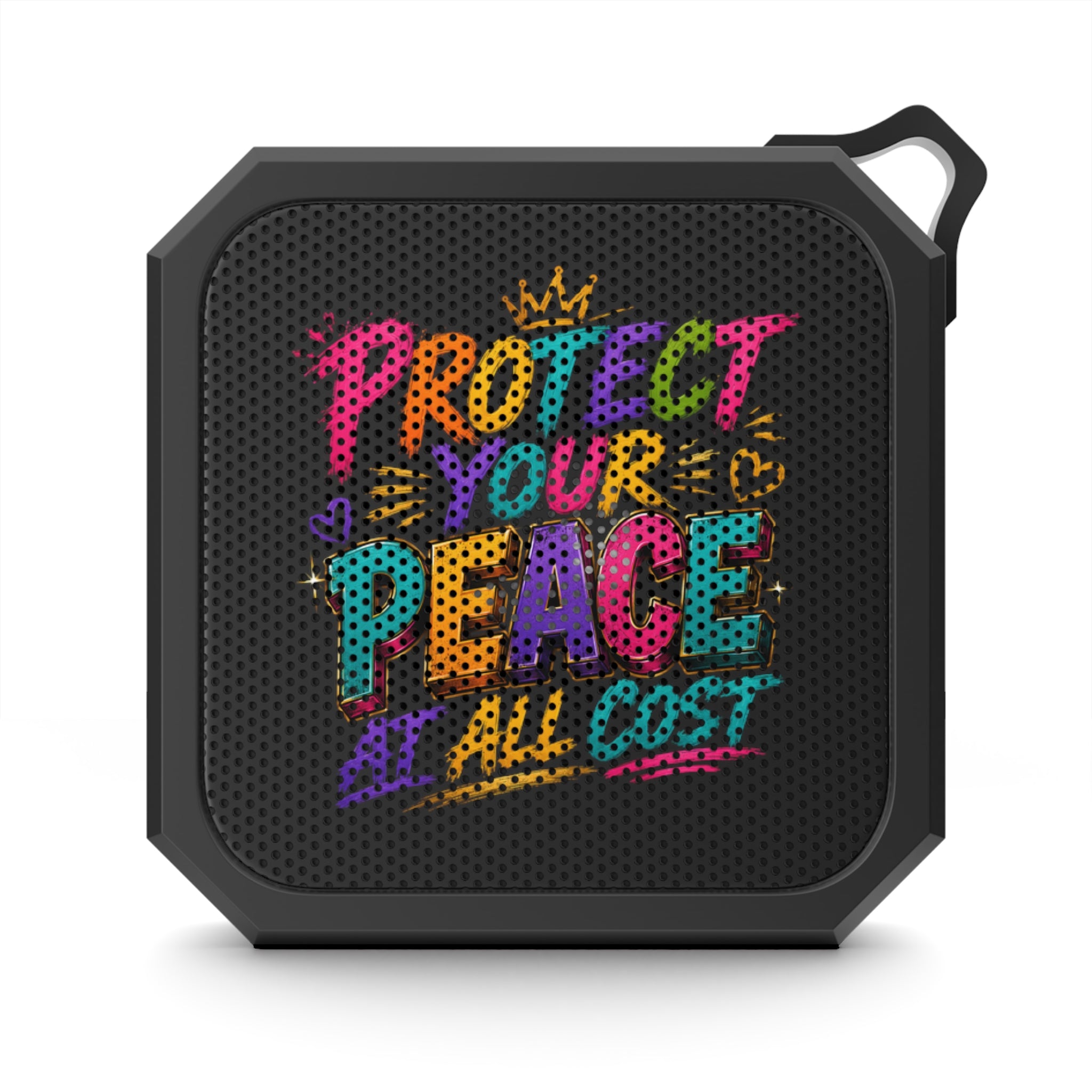 Bluetooth Speaker — "Protect Your Peace" Outdoor Portable Speaker