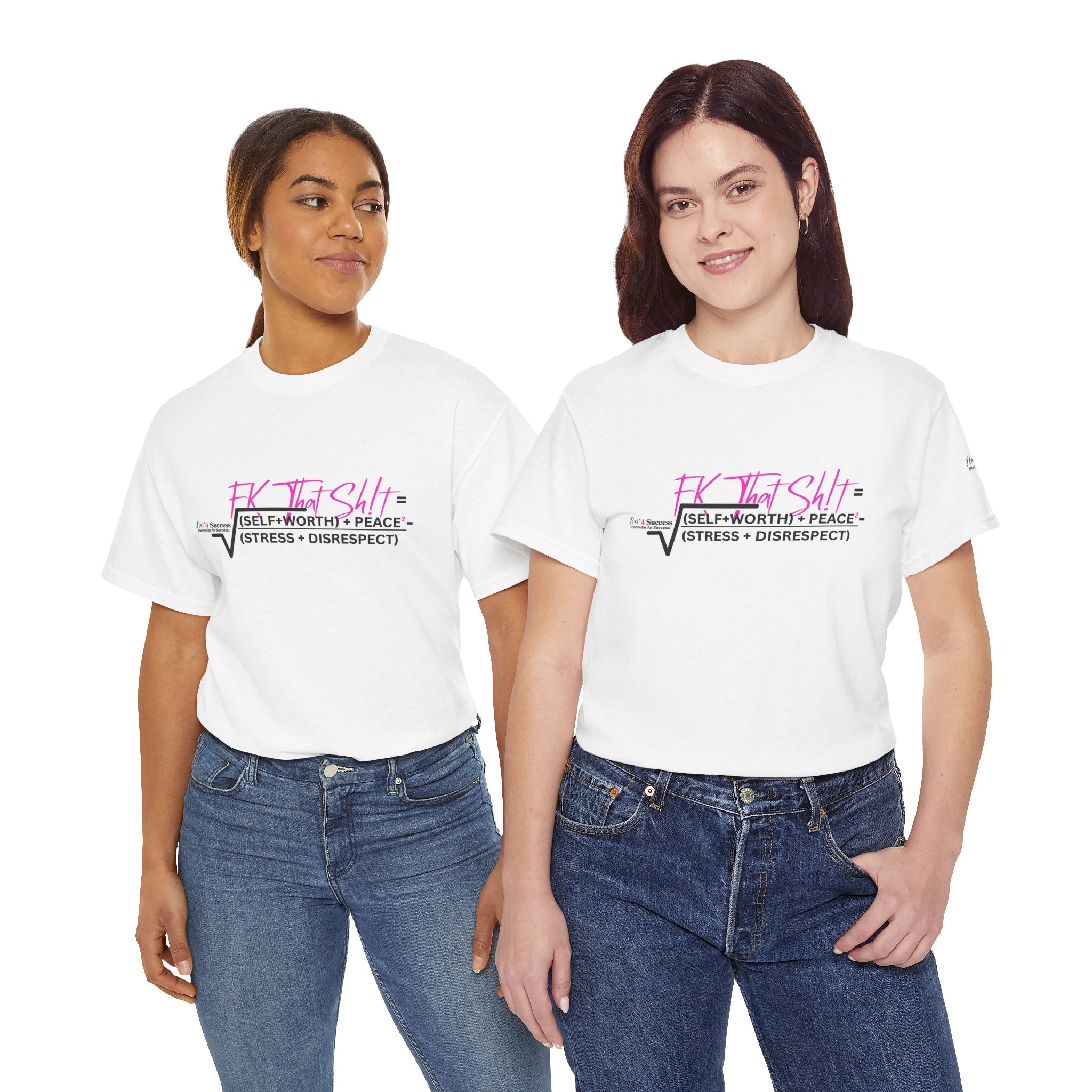 Fk That Sh!t Mental Health Equation Graphic Tee – Funny Therapy Shirt, Self-Care & Boundary Setting T-Shirt, Motivational Mental Wellness Apparel