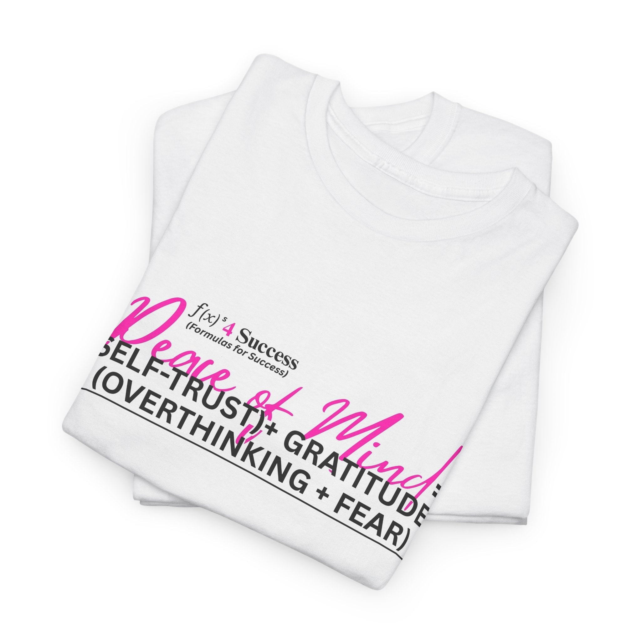 Peace of Mind Formula Graphic Tee — Motivational Business T-Shirt