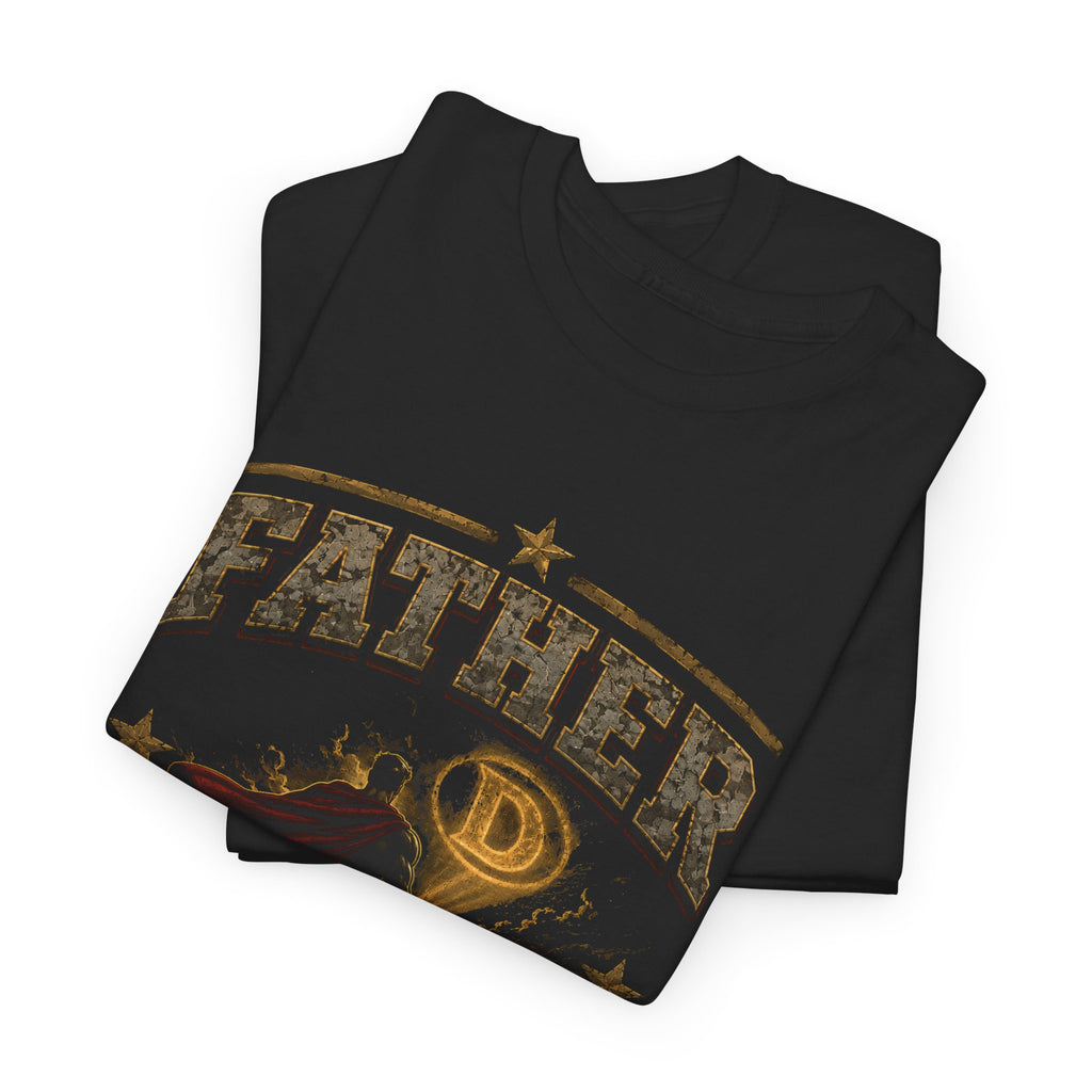 Father Figure Superhero T-Shirt – Dad Hero Graphic Tee, Father's Day Gift for Dad, Super Dad Comic Style Shirt for Fathers, Stepdads & Father Figures