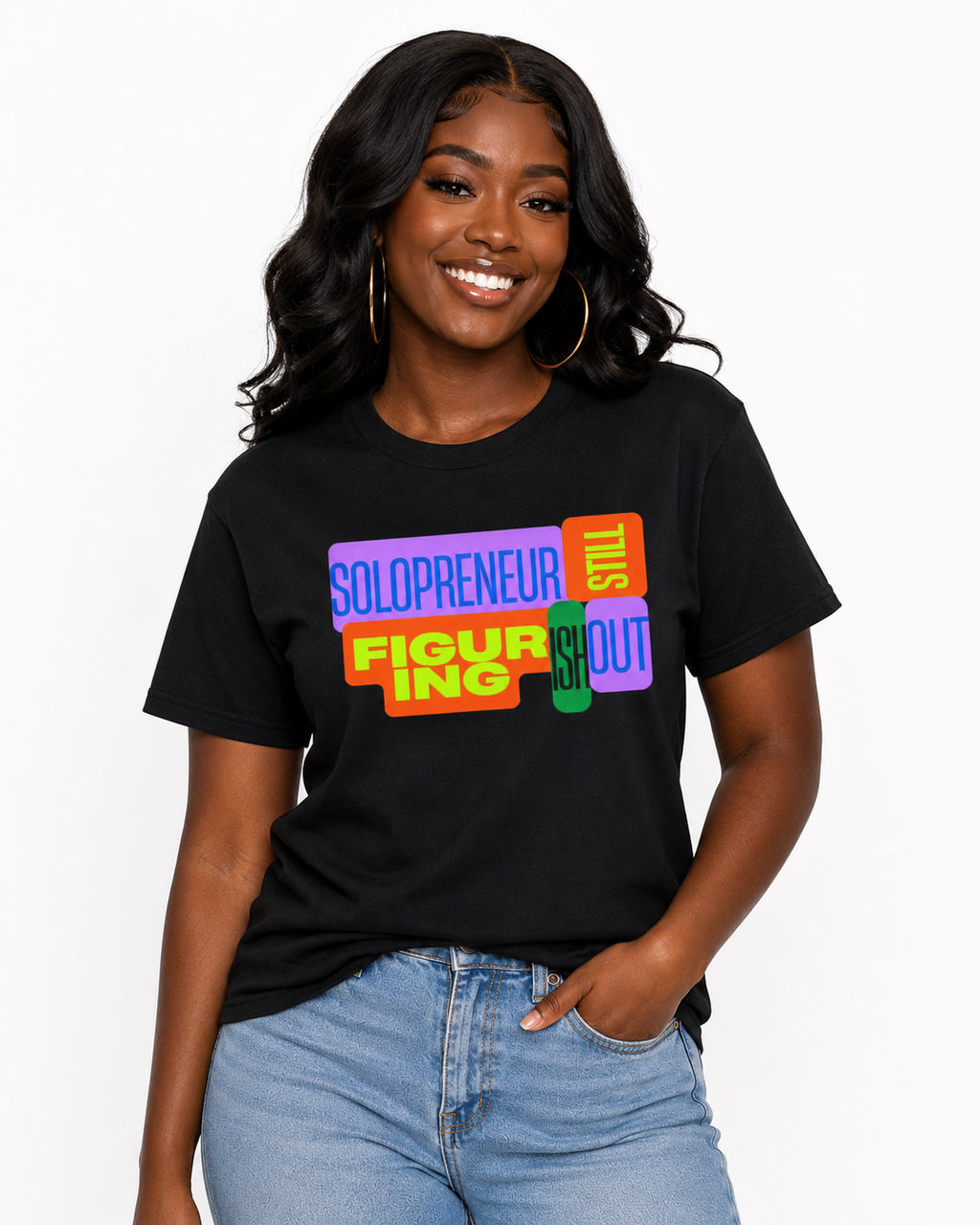 Solopreneur Still Figuring It Out T-Shirt – Funny Entrepreneur Graphic Tee, Small Business Owner Shirt, Startup Founder & Side Hustle Apparel