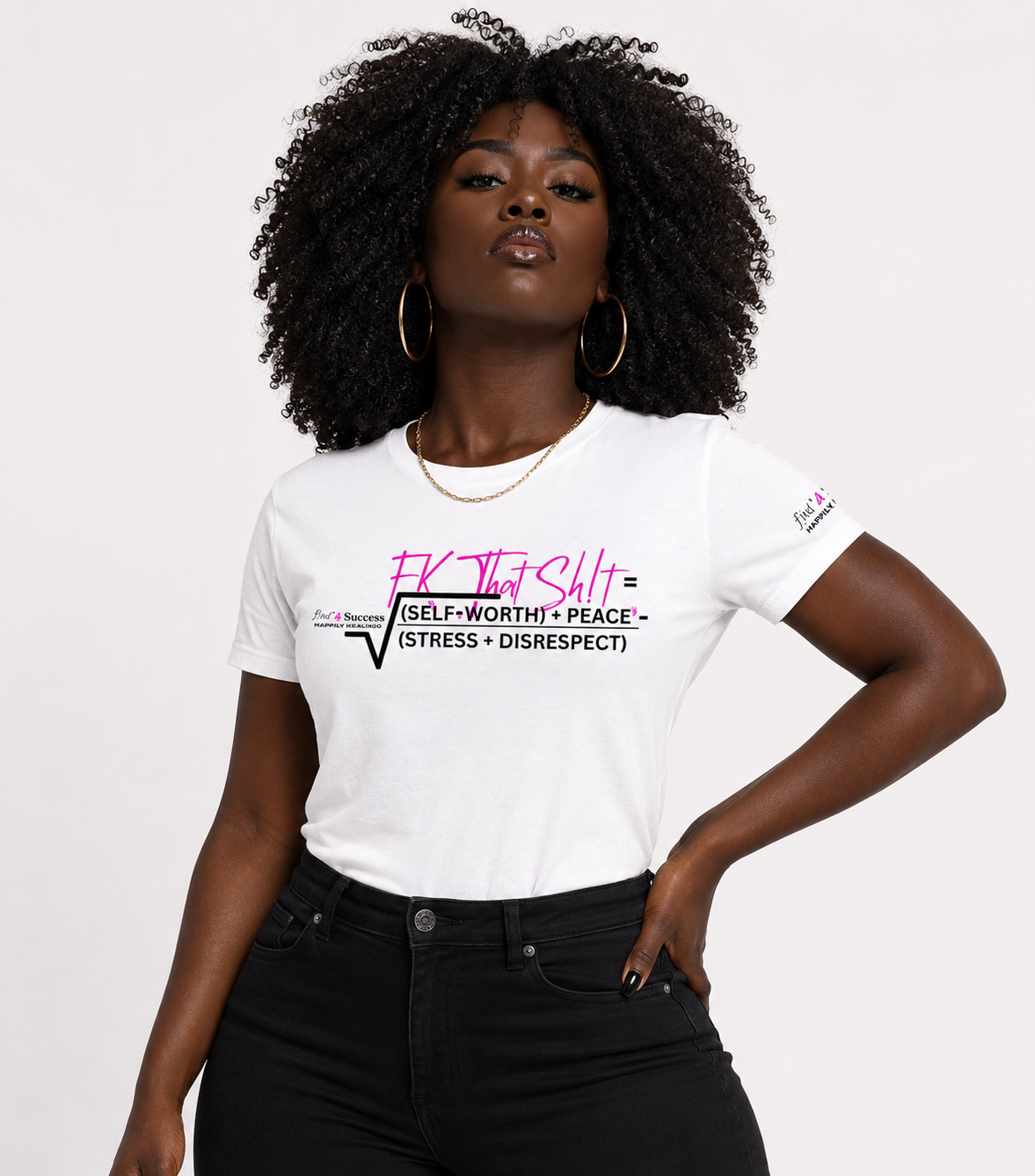 Fk That Sh!t Mental Health Equation Graphic Tee – Funny Therapy Shirt, Self-Care & Boundary Setting T-Shirt, Motivational Mental Wellness Apparel