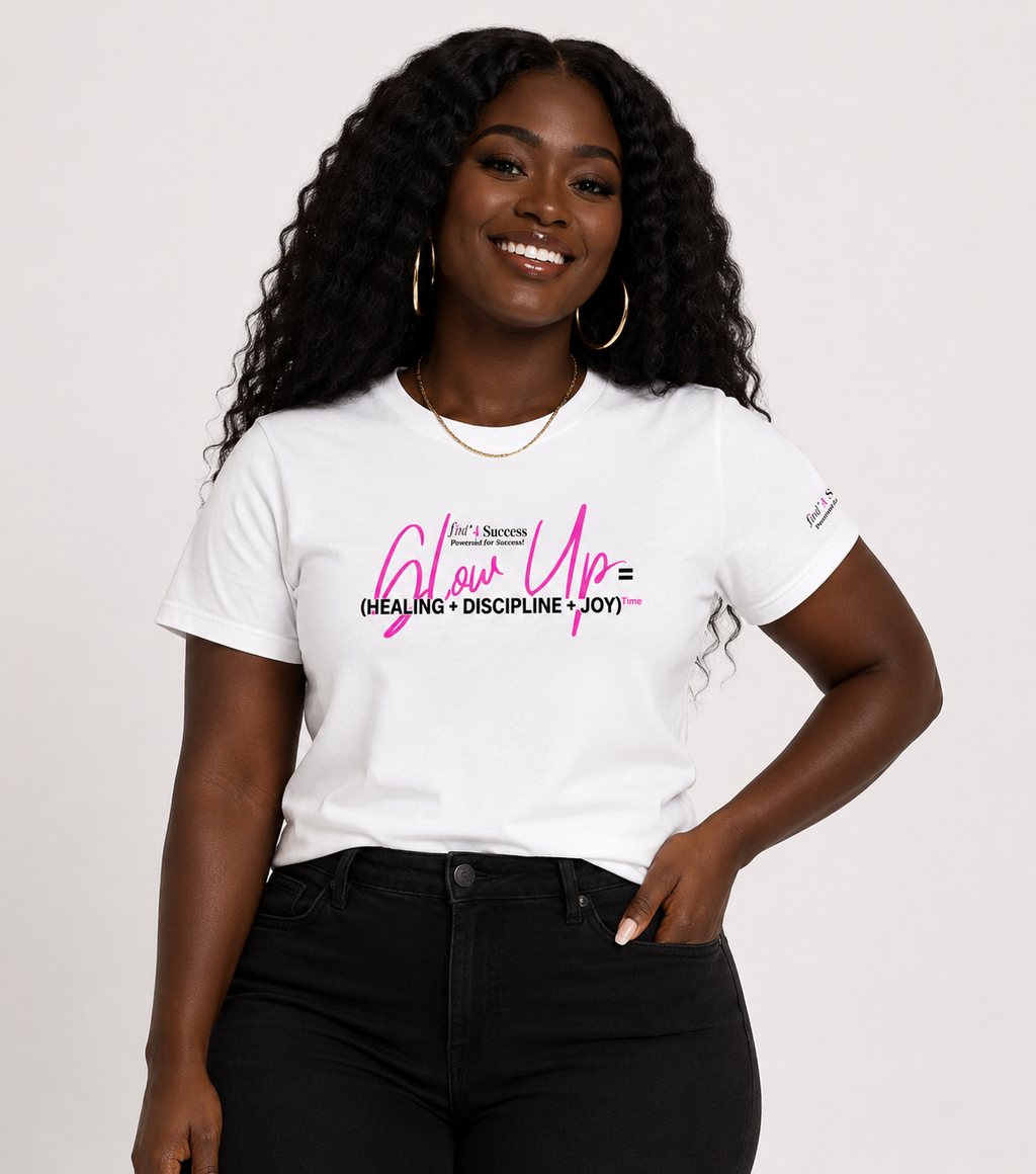 Glow Up Formula T-Shirt — Inspirational Self-Growth Graphic Tee