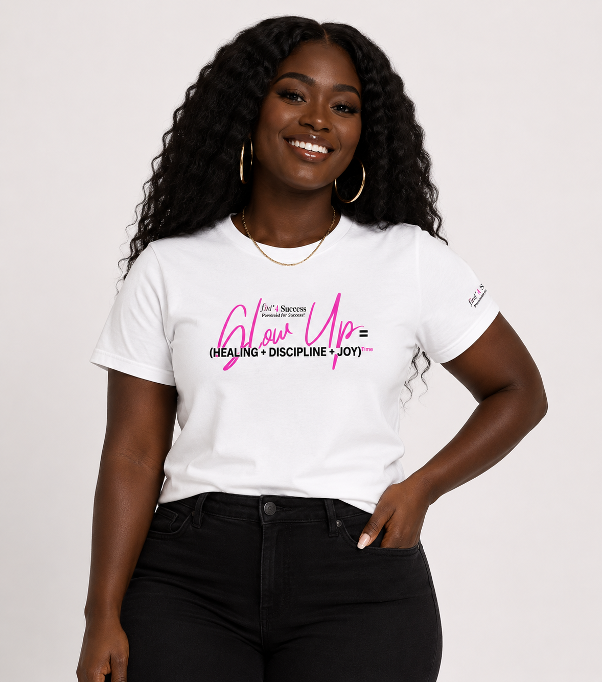 Glow Up Formula T-Shirt — Inspirational Self-Growth Graphic Tee