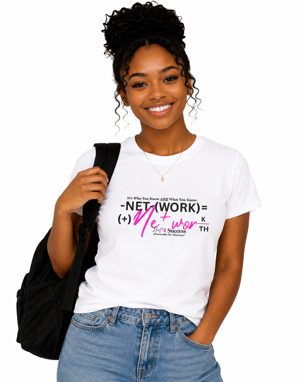 Network Formula Graphic Tee — "Net(work) + Network" Motivational Business T-Shirt