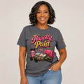 Happily Paid T-Shirt – Financial Freedom & Boss Woman Graphic Tee, Motivational Entrepreneur Shirt for Women, Self-Care Success Mindset Apparel