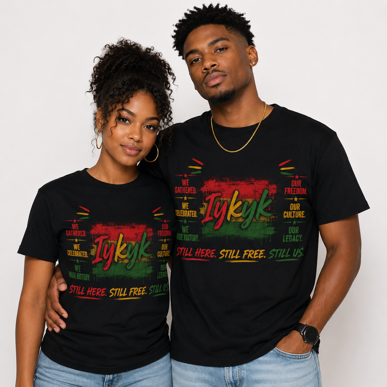 IYKYK Graphic T-Shirt – Freedom, Culture & Legacy Vintage Tee, Community Pride Shirt, Unisex Cotton Statement Apparel