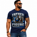 FATHER FIGURE Electrician T-Shirt – Wired Different. Built to Power. Electrician Dad Graphic Tee, Father's Day Gift for Linemen, Electricians & Tradesmen