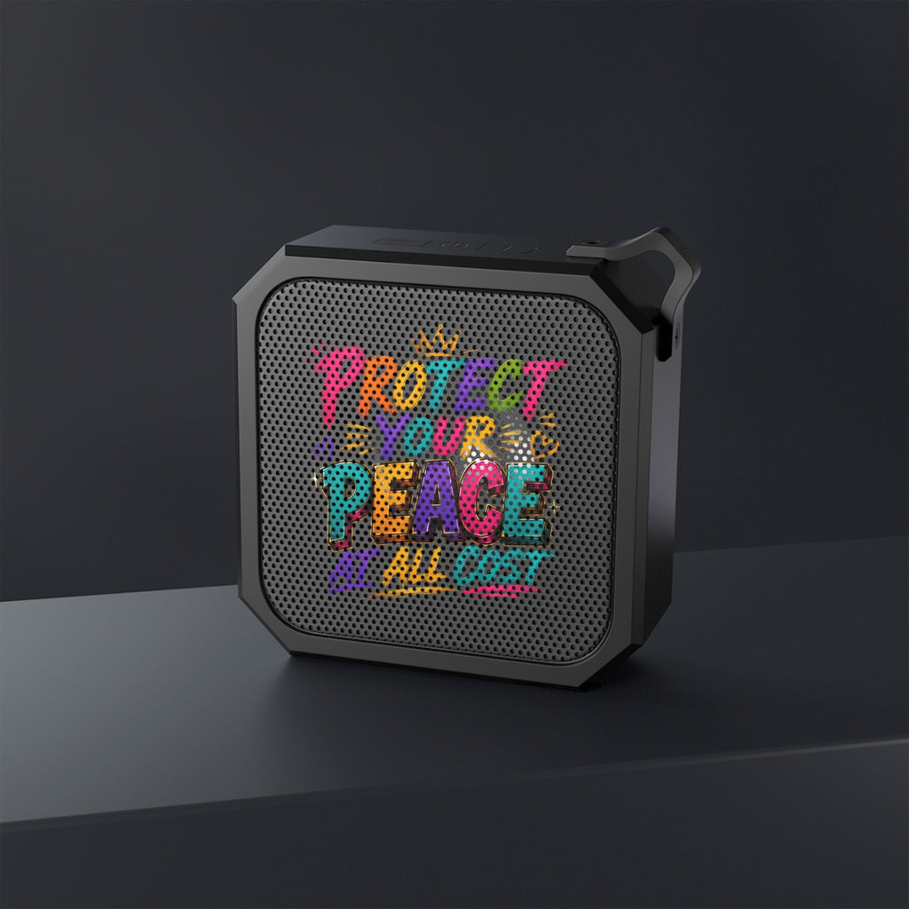 Bluetooth Speaker — "Protect Your Peace" Outdoor Portable Speaker