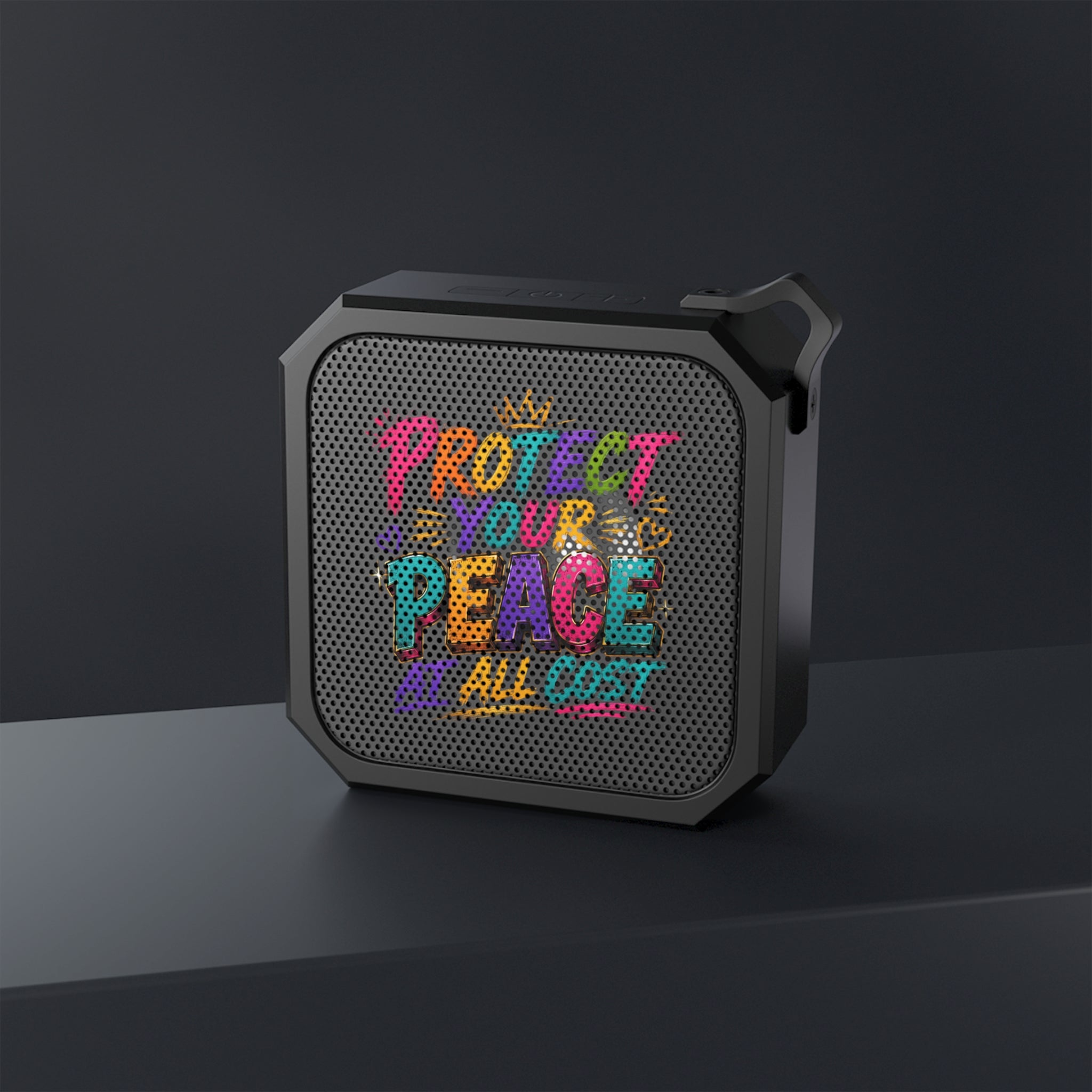 Bluetooth Speaker — "Protect Your Peace" Outdoor Portable Speaker