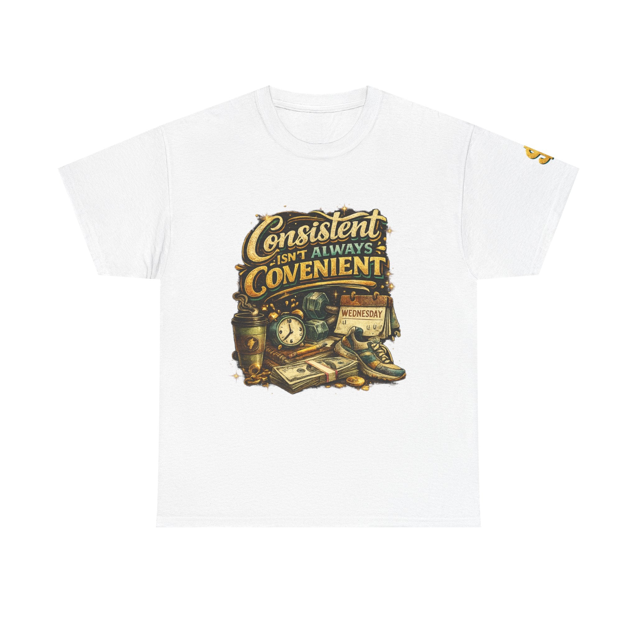 Consistent Isn't Always Convenient T-Shirt – Motivational Discipline & Success Mindset Graphic Tee, Entrepreneur, Fitness & Goal Getter Shirt