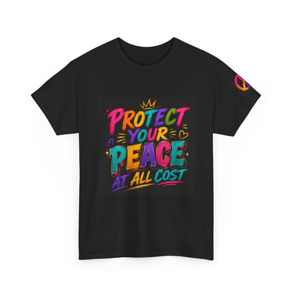 Protect Your Peace T-Shirt — Colorful Motivational Graphic Tee