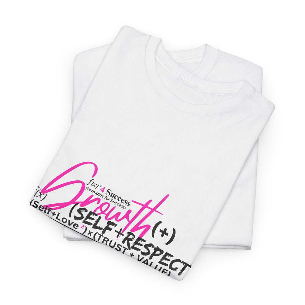Growth Equation Mental Health Graphic Tee – Self-Love & Personal Growth T-Shirt, Inspirational Wellness Apparel, Confidence Building Graphic Tee