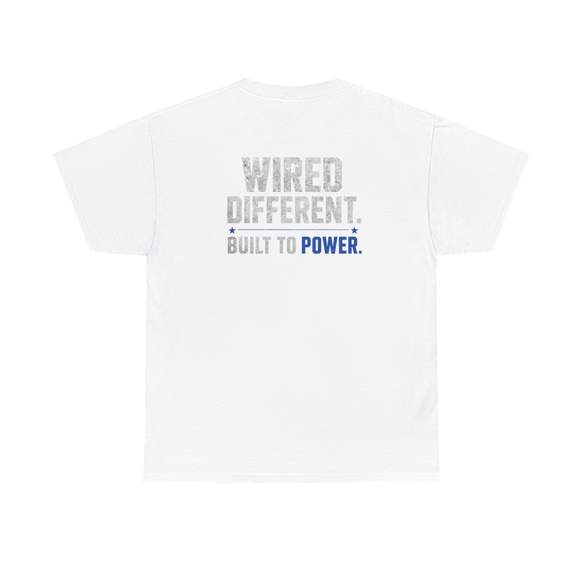FATHER FIGURE Electrician T-Shirt – Wired Different. Built to Power. Electrician Dad Graphic Tee, Father's Day Gift for Linemen, Electricians & Tradesmen