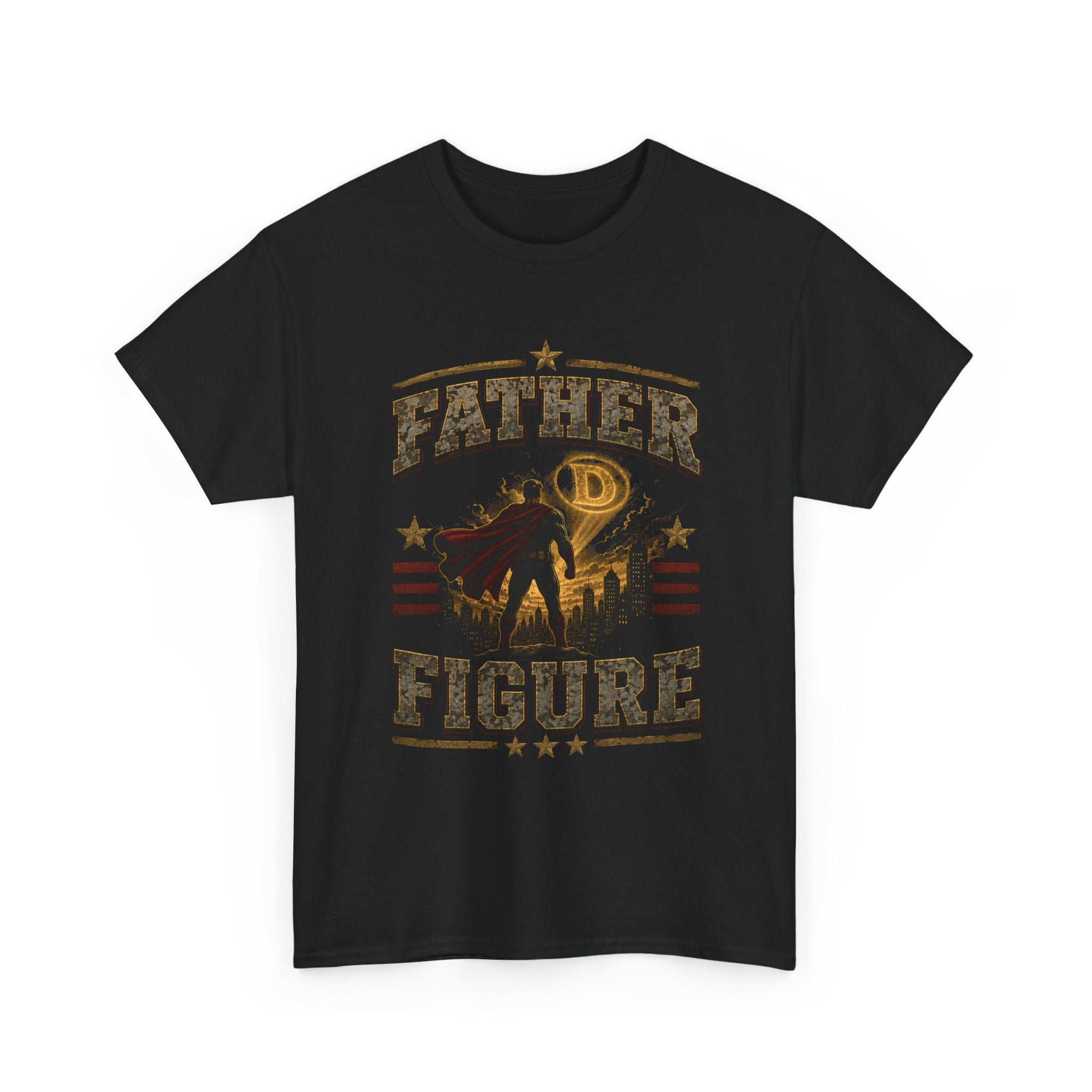 Father Figure Superhero T-Shirt – Dad Hero Graphic Tee, Father's Day Gift for Dad, Super Dad Comic Style Shirt for Fathers, Stepdads & Father Figures