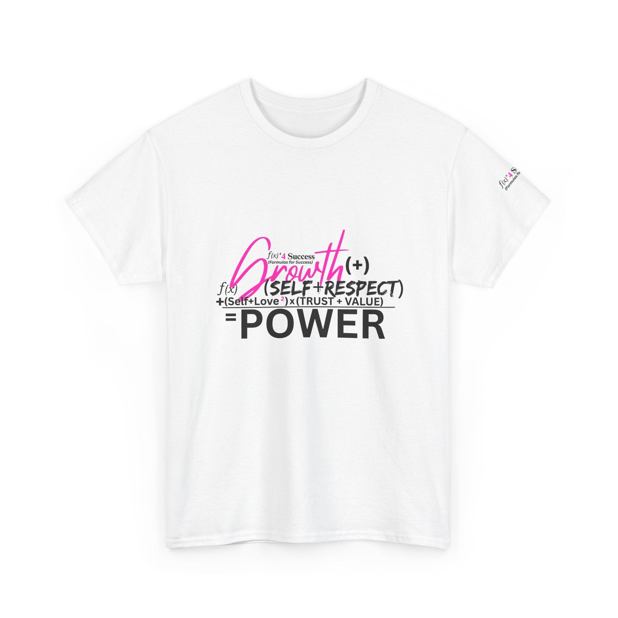 Growth Equation Mental Health Graphic Tee – Self-Love & Personal Growth T-Shirt, Inspirational Wellness Apparel, Confidence Building Graphic Tee
