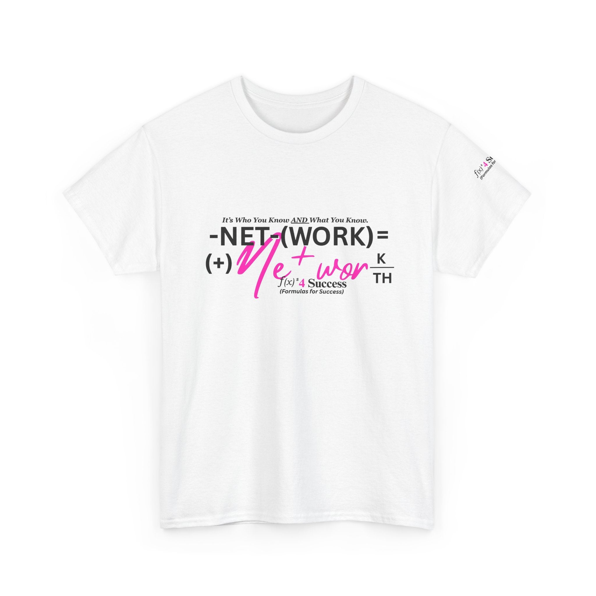 Network Formula Graphic Tee — "Net(work) + Network" Motivational Business T-Shirt