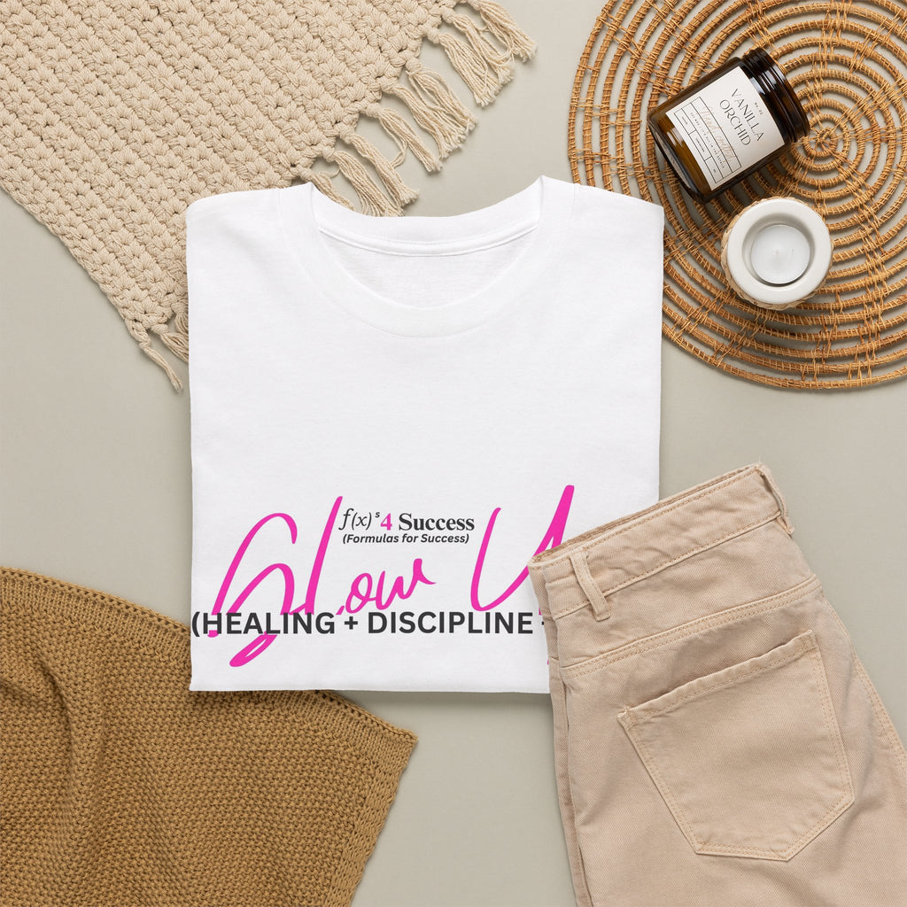 Glow Up Formula T-Shirt — Inspirational Self-Growth Graphic Tee