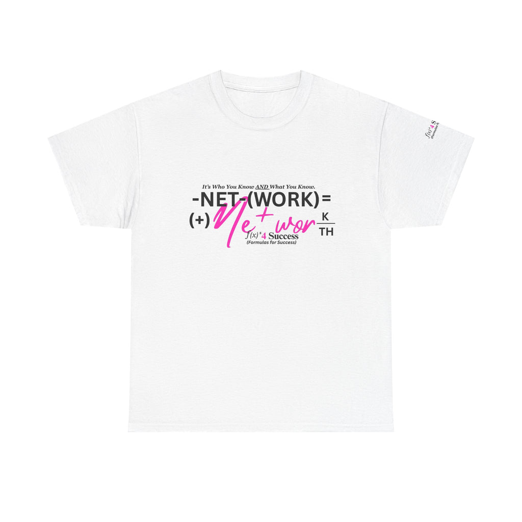 Network Formula Graphic Tee — "Net(work) + Network" Motivational Business T-Shirt